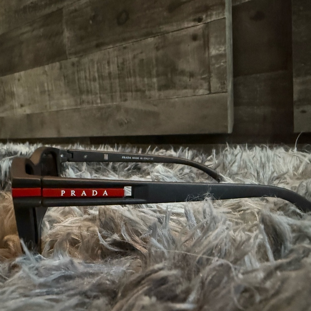 Prada Red and Black Glasses